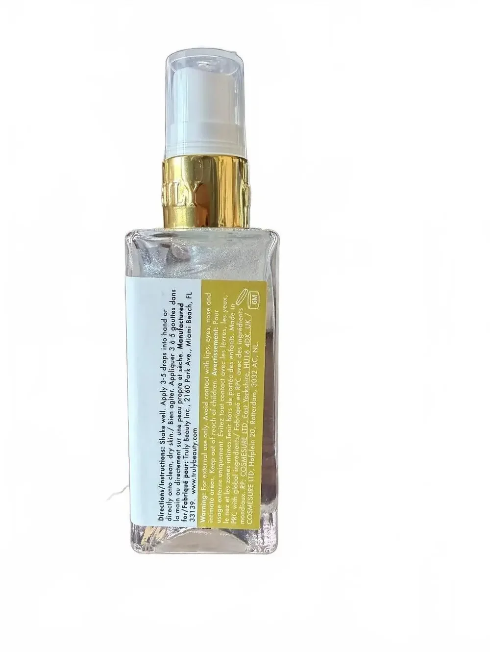 Truly Vanilla Baby Luxury Body Oil 0.7 oz 20ml NEW